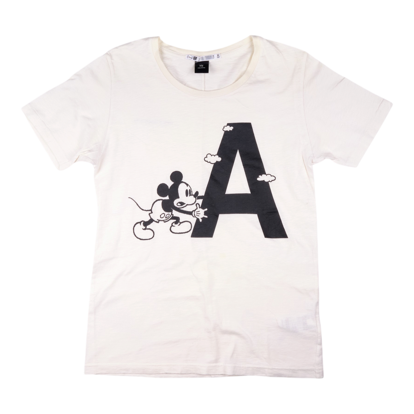 Undercover x Uniqlo Mickey Mouse "A" Graphic Cream Tee