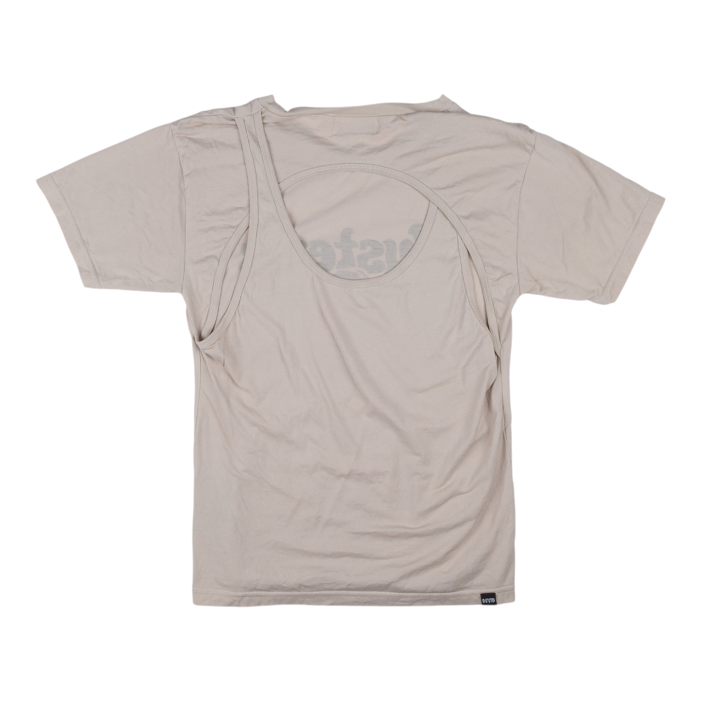 Hysteric Glamour "Love, My Way" Cut-Out Tee Beige