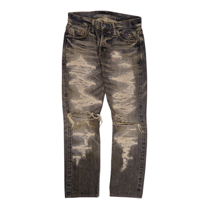 Hysteric Glamour Distressed Heavy Wash Denim Jeans