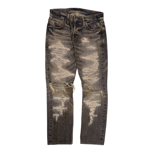 Hysteric Glamour Distressed Heavy Wash Denim Jeans
