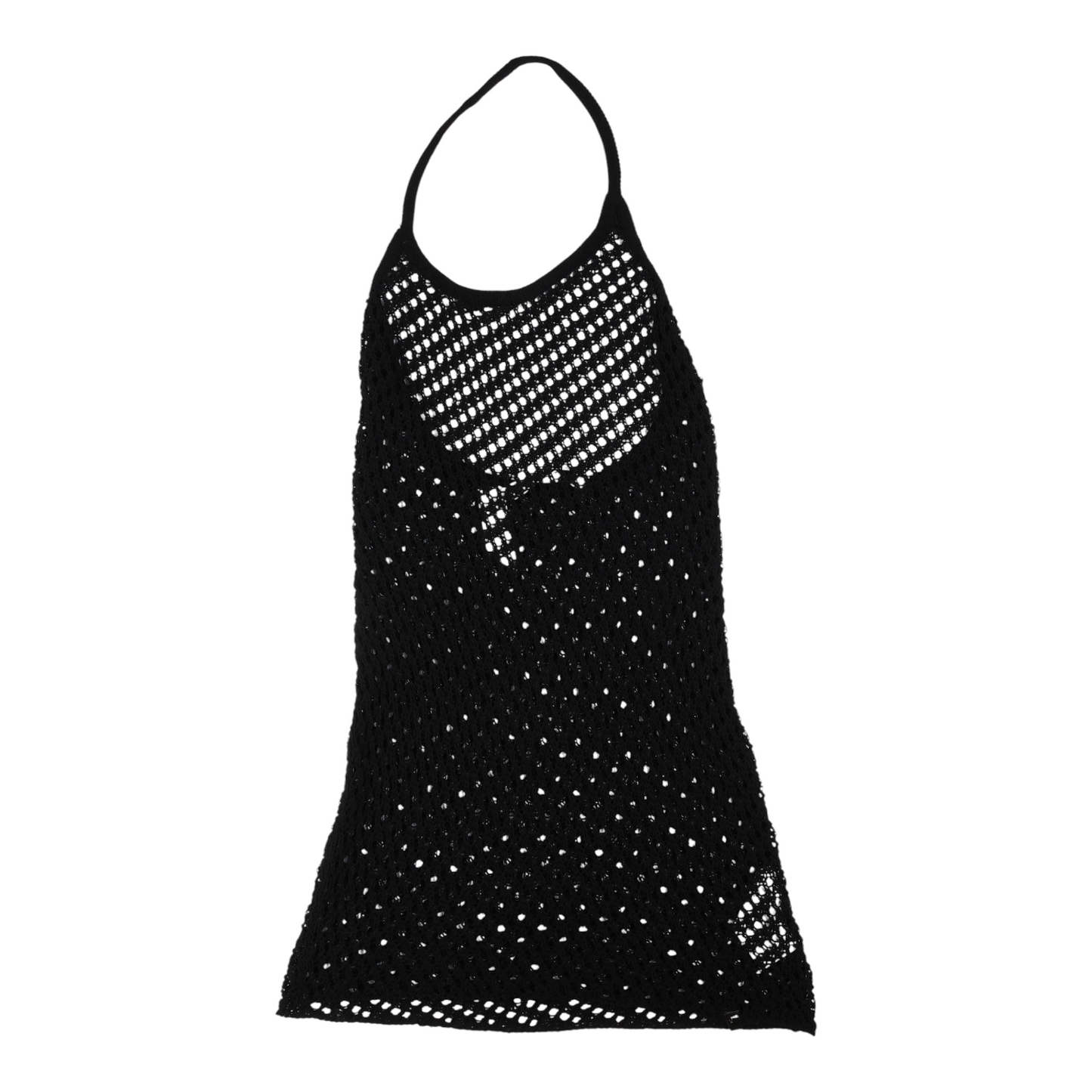 1017 Alyx 9SM Black Crochet Halter Mini Dress