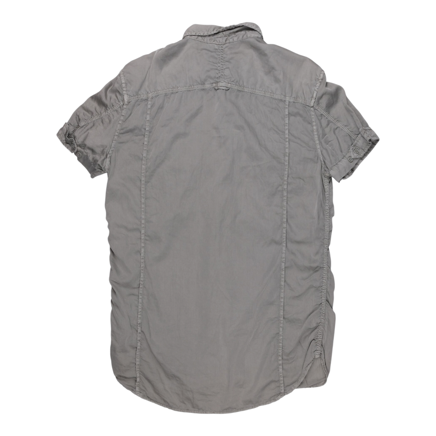 Diesel Grey Short Sleeve Shirt Dress