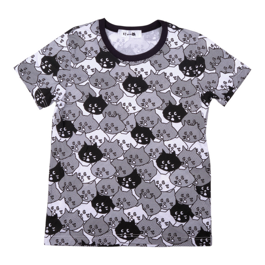 Né-net All Over Print Black White Tee