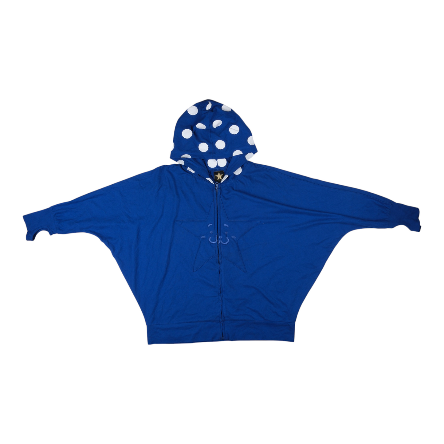 20471120 Hyoma Star Batwing Poncho Hoodie