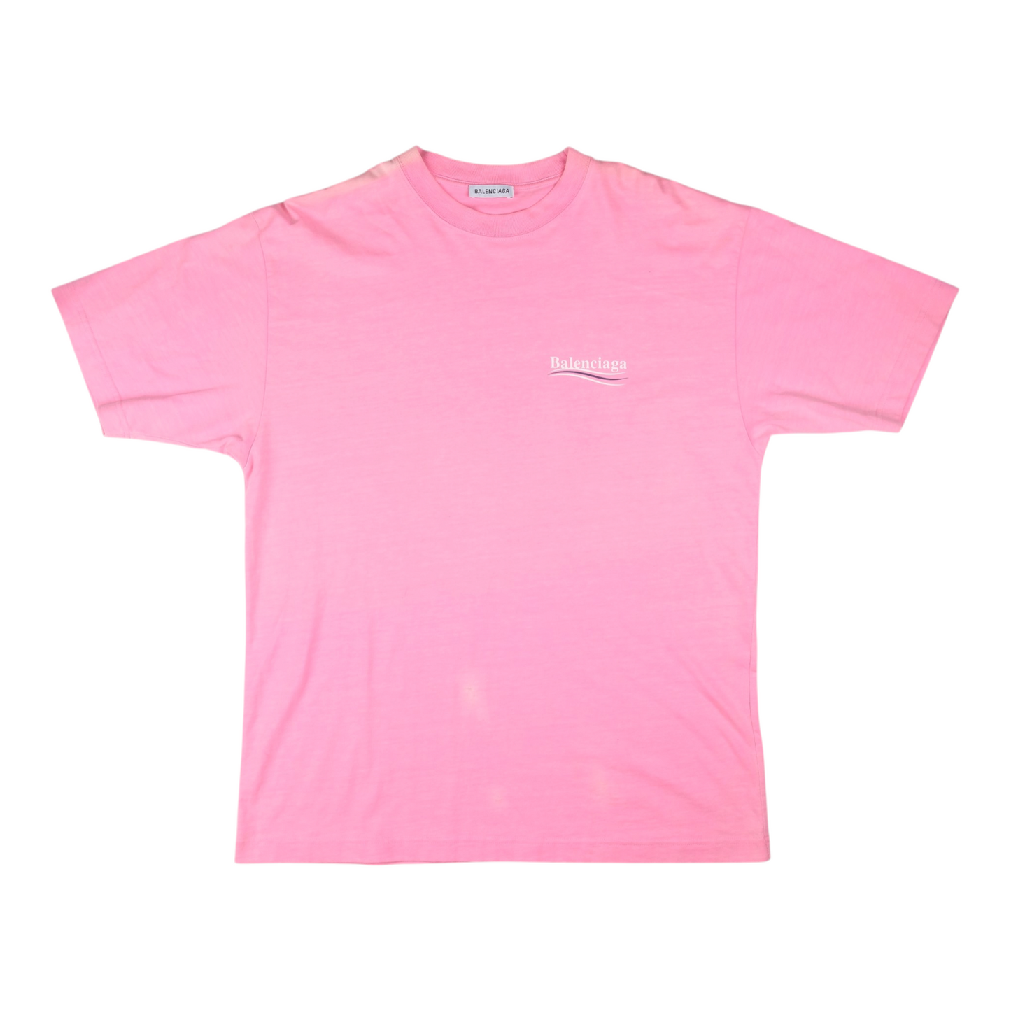 Balenciaga Political Campaign Logo Pink T-Shirt