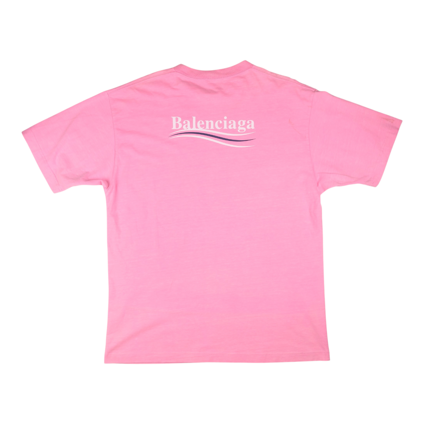 Balenciaga Political Campaign Logo Pink T-Shirt