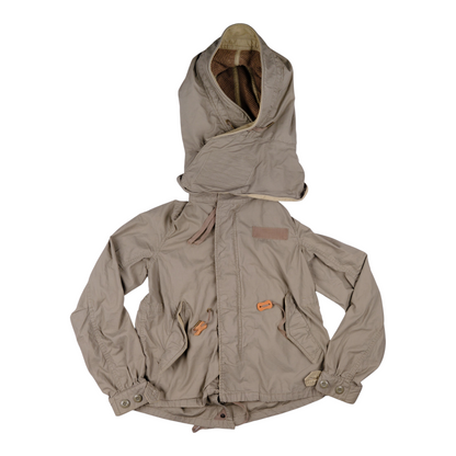 goa Beige Hooded Jacket with Removable Hood