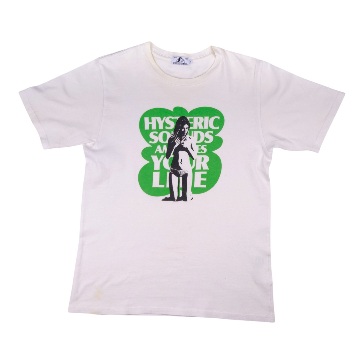 Hysteric Glamour "Sounds Amuses Your Life" Graphic White Tee
