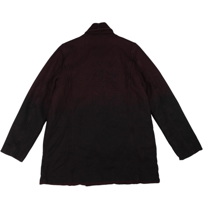 Diesel Double-Breasted Burgundy Blazer