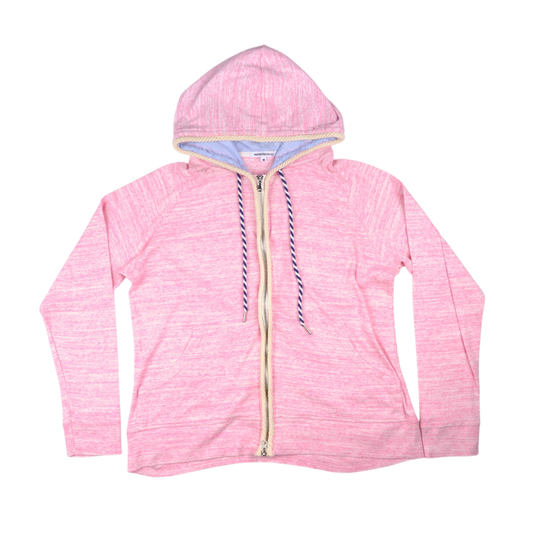 Semantic Design Pink Zip Hoodie