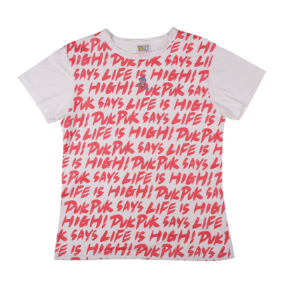 W&LT "Life Is High" White Tee